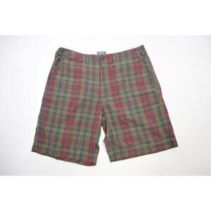 Polo Jeans Co. Ralph Lauren Chino Shorts Khaki Plaid Casual Mens Sz 40